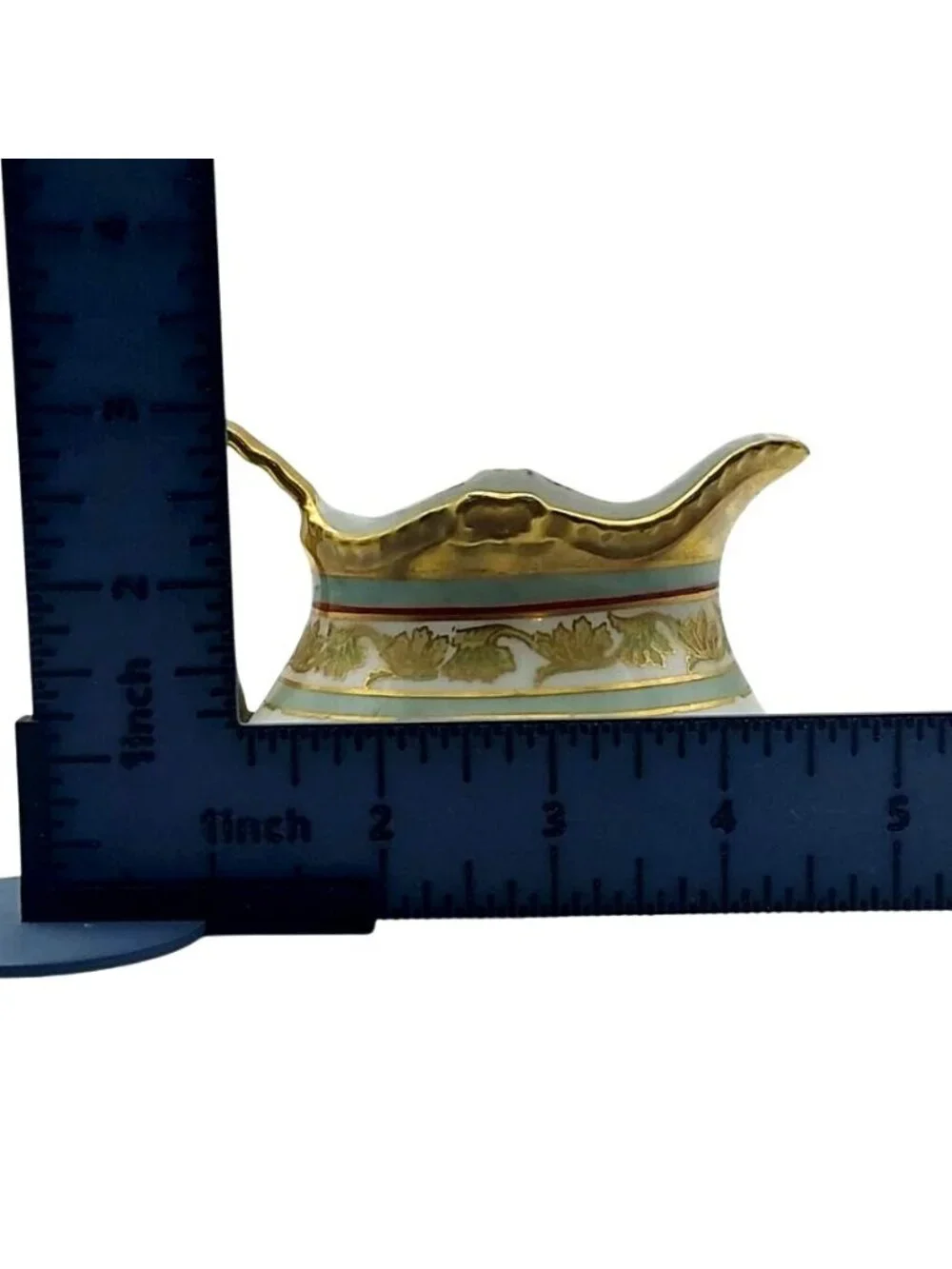Limoges Coronet France Porcelain Sugar Bowl Creamer Leaf Motif Gold Trim Antique